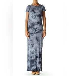 Michael Kors navy and blue Tie-Dye Maxi Dress